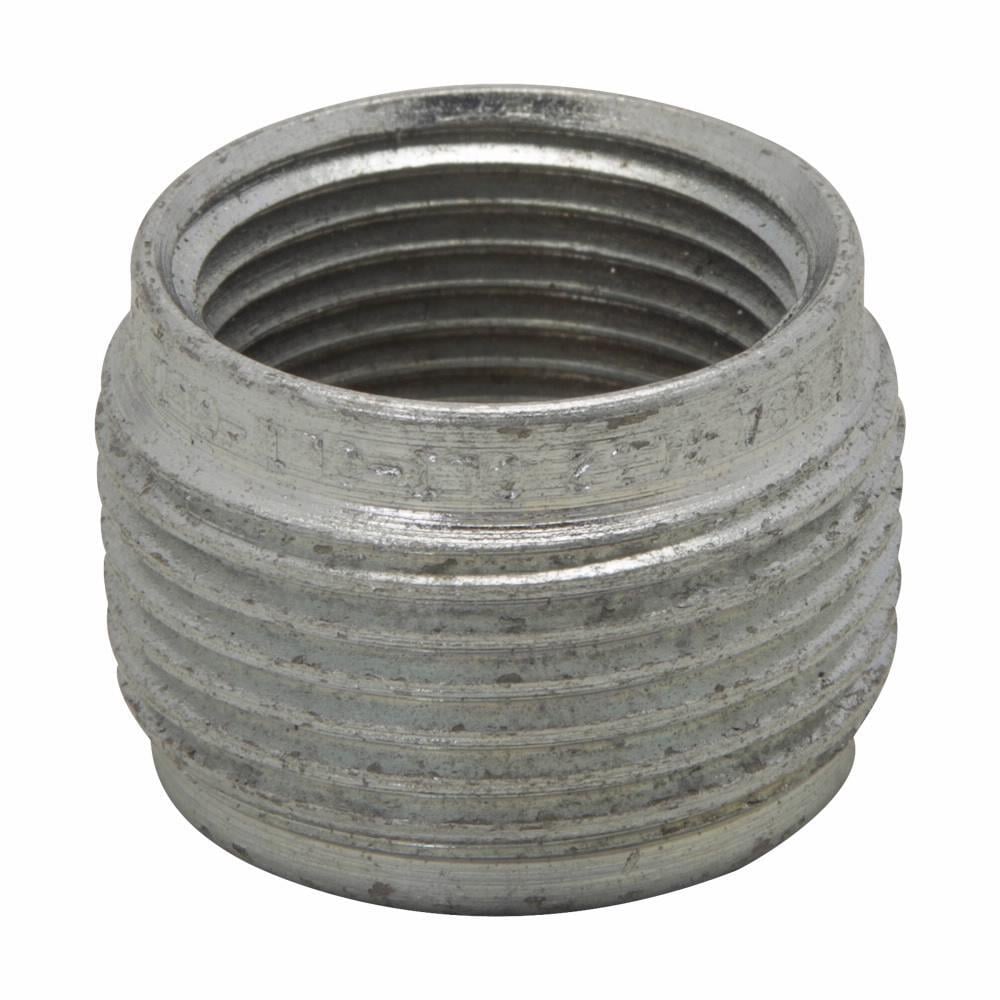 RE21 Threaded Throat Reducer, 3/4 x 1/2 in, For Use With Rigid/IMC Conduit, Steel, Chromate Treated Electro-Galvanized