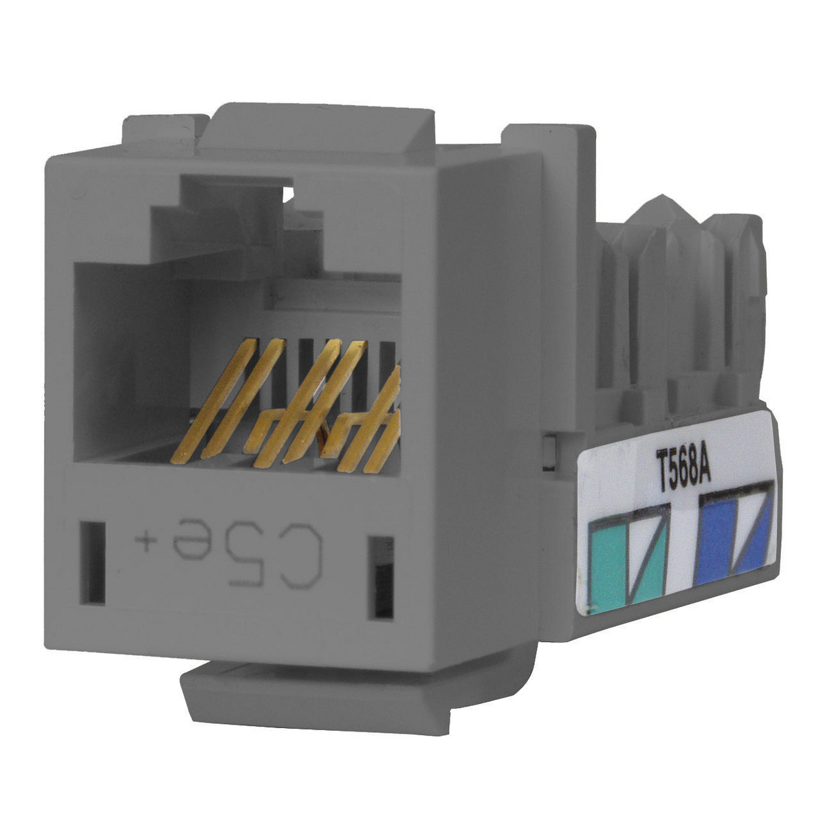 Telephone/Data, Jack, XCELERATOR, Cat 5e, Gray, 25 Pack
