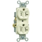 Commercial Grade Tamper-Resistant Duplex Receptacle Side Wire 20amp 125volt Light Almond