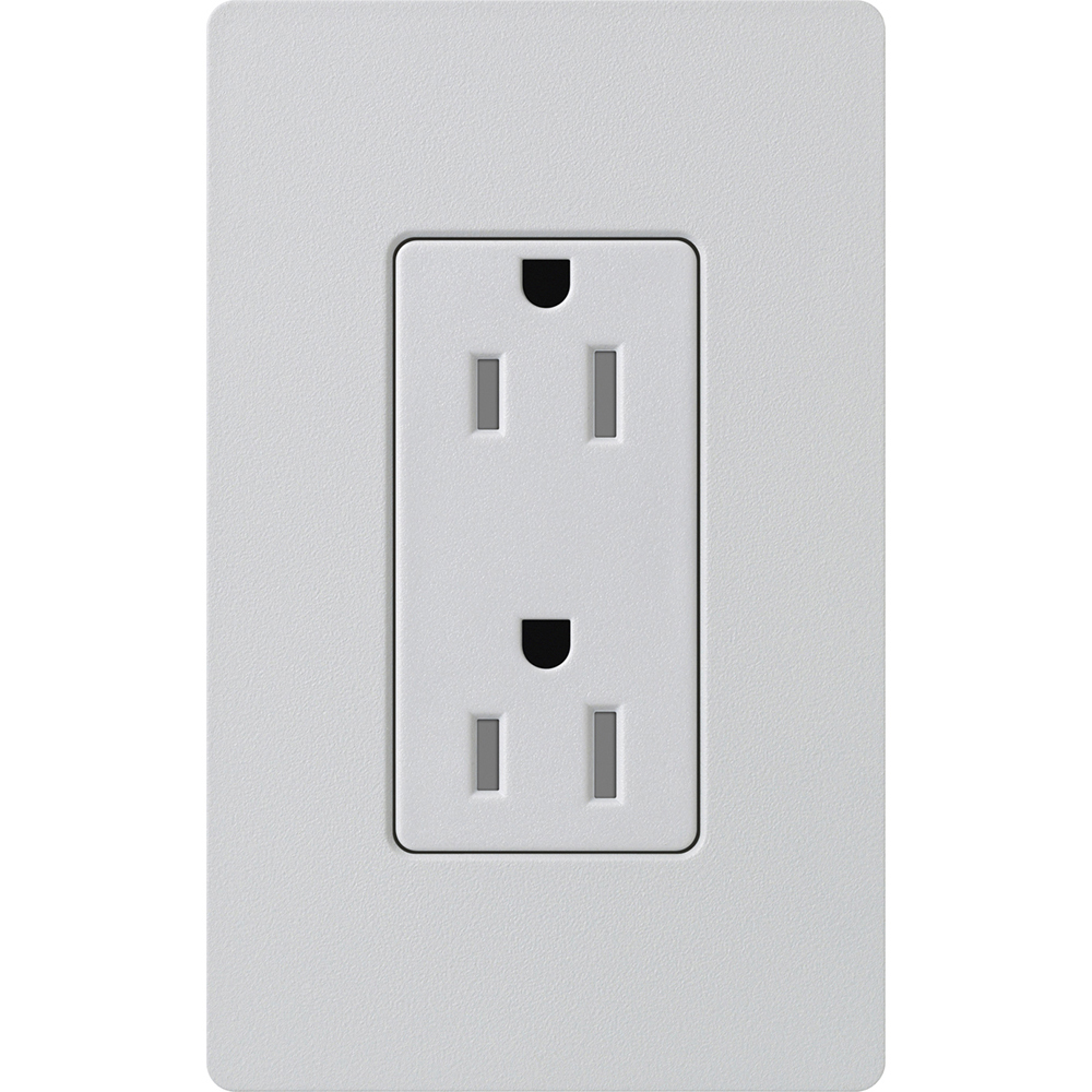 Claro, Satin, Tamper-resistant receptacle, 125V/15A in palladium