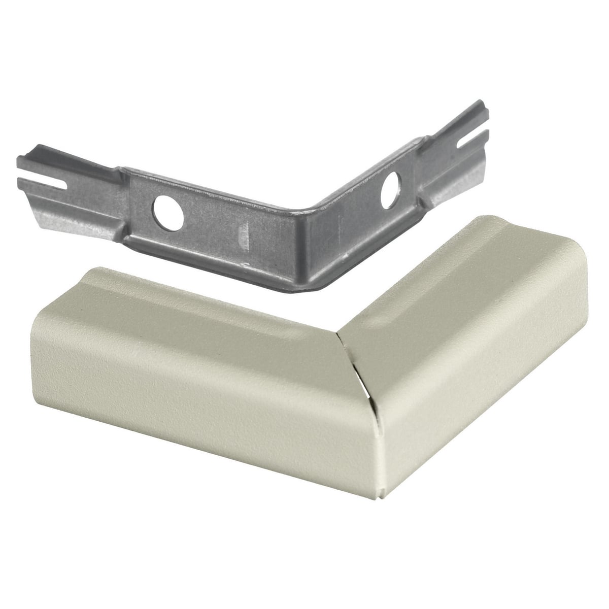 Metal Raceway, External Elbow, HBL500/700/750 Series, Ivory