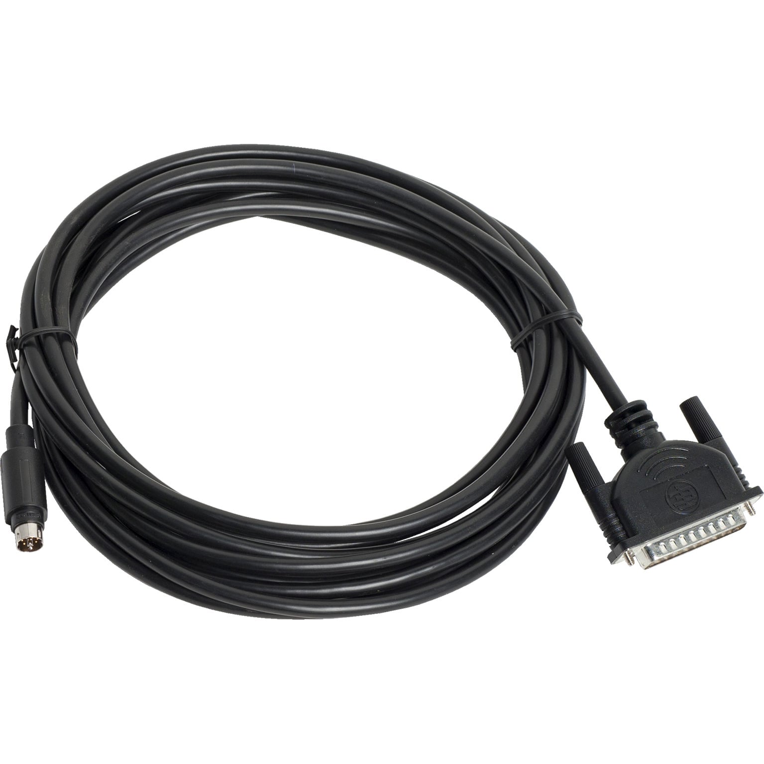 Uni-Telway/Modbus serial link - L = 5 m - 1 male mini DIN + 1 male SUB-D 25