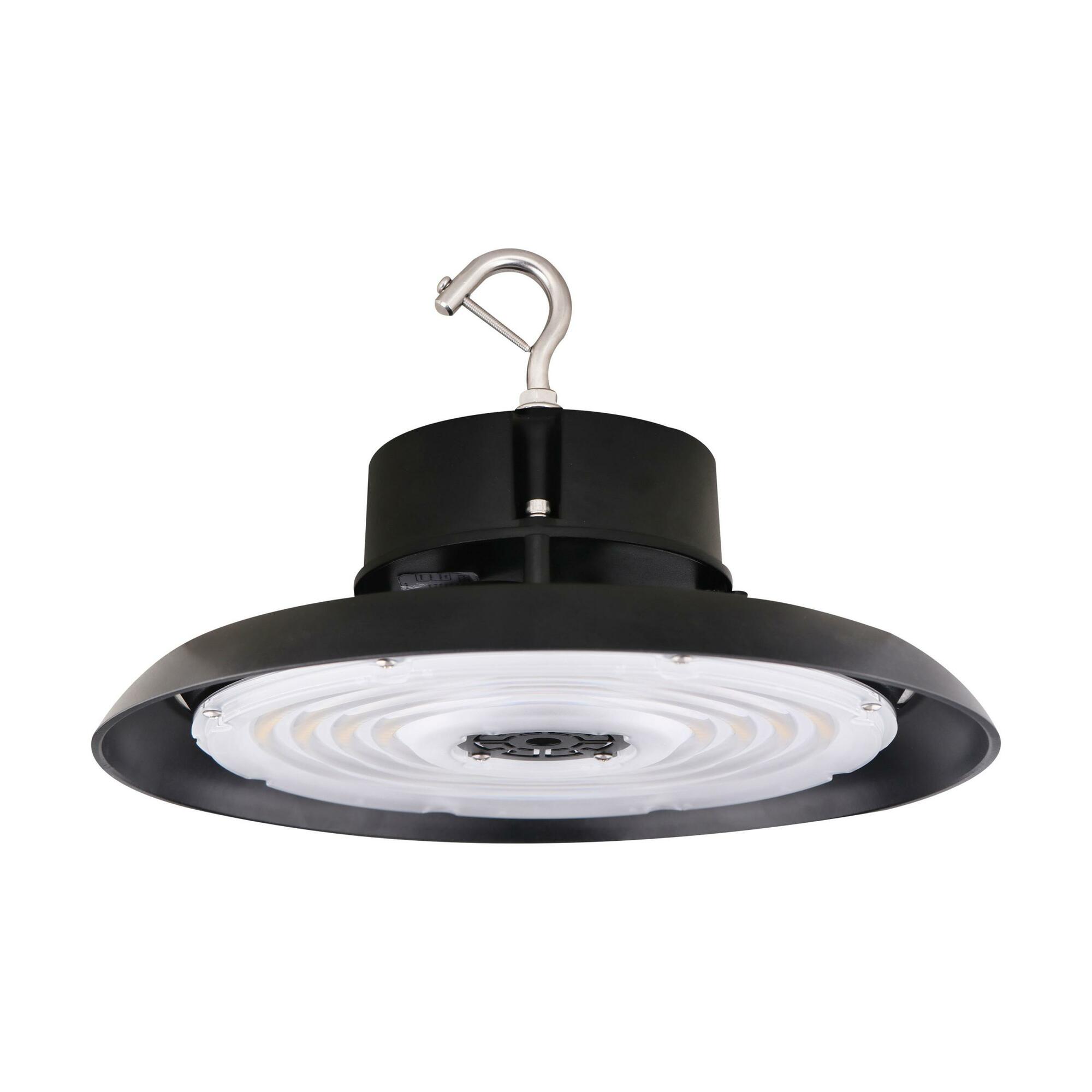 100W UFO LED High Bay - 14400 Lumens - 5000K - 120-277 Volt - 0-10V Dimmable - Black