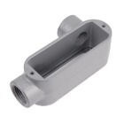 1/2 inch Threaded Die Cast Aluminum Conduit Body with Left/Right Side Opening. For Use with Rigid/IMC Conduit.