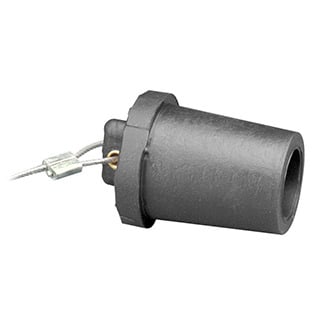Male, Protective Cap, For 17 Series, Industrial Grade, Cam-Type Connector, Black