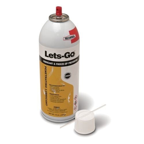 Lets-Go Aerosol Lubriant and Feeze-Up Preventer, 12 oz
