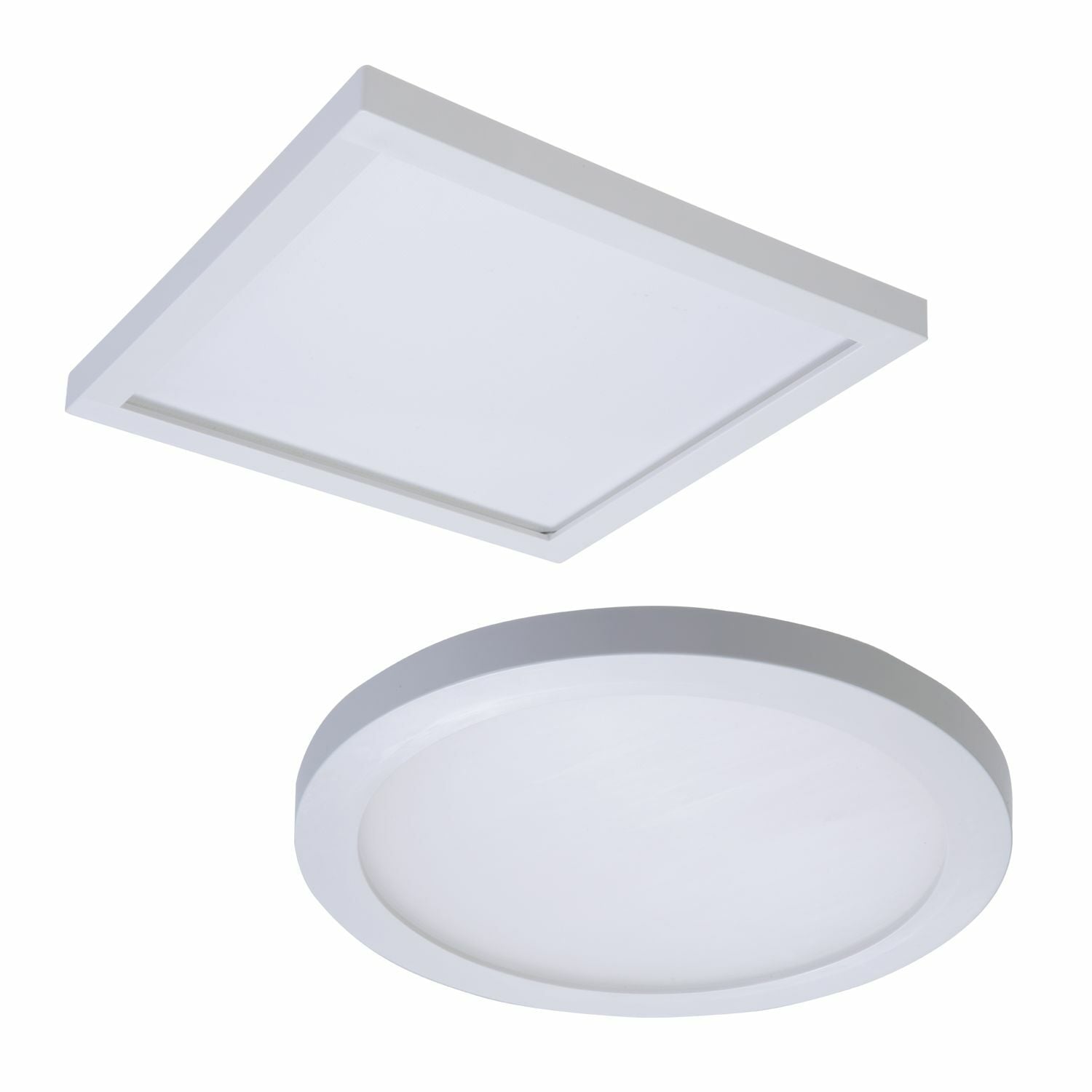 6" Round Surface Mount Downlight, 1200 lumen series, 90CRI, 2700K - 5000K Field Selectable CCT, Matte White, 120V standard.