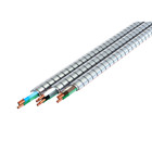 MC Glide Aluminum Armor Cable, 12/2, Solid, Black/White/Green, 1000 Foot