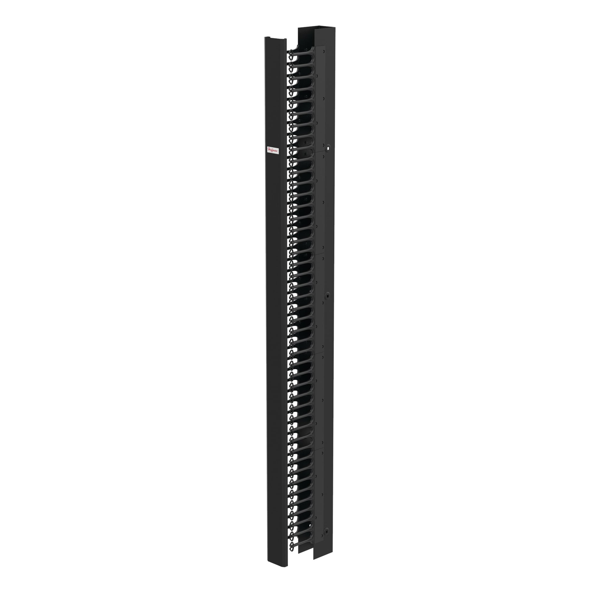CableTek-EC Vertical Cable Manager Single, 84.00x3.50x9.00, Black, Steel