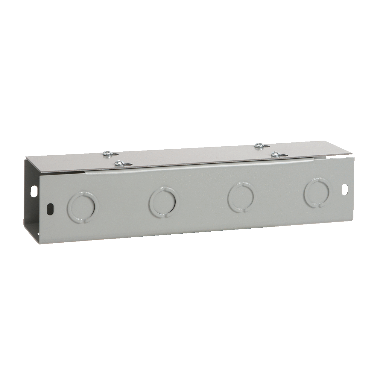 Straight Section, Lay-in Flat-Cover, Type 1, 3.00x3.00x120.00, Gray, Steel