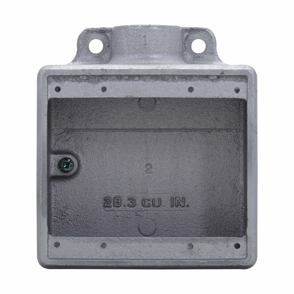 Eaton Crouse-Hinds series Condulet FS device box, Shallow, Feraloy iron alloy, Two-gang, 1/2"
