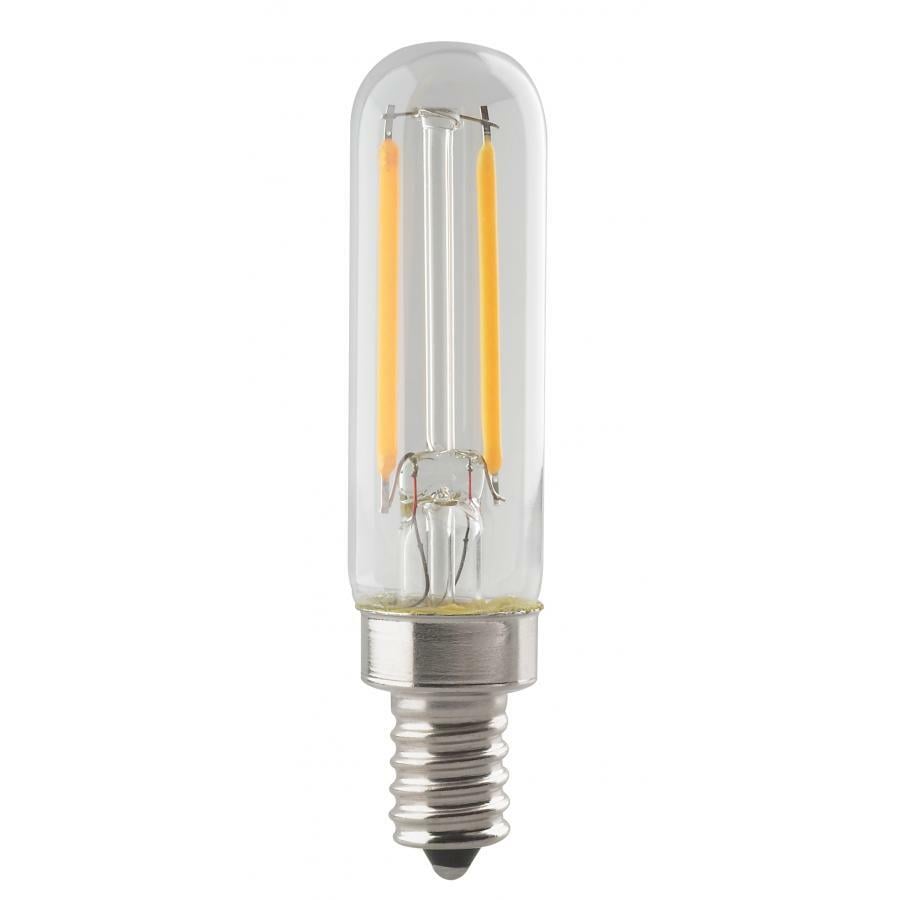 2.5 Watt T6 LED - Clear - Candelabra Base - 2700K - 180 Lumens - 120 Volts