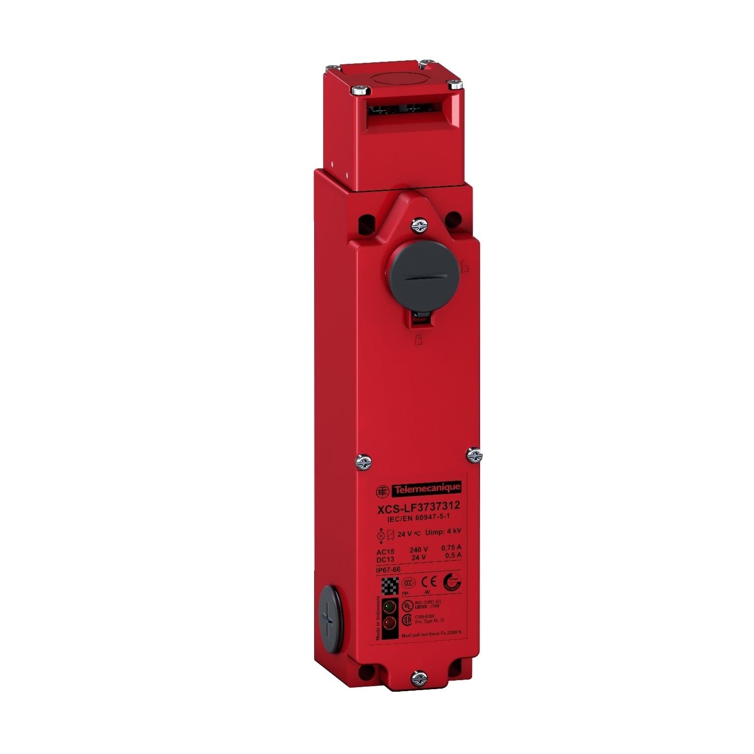Safety switch, Telemecanique Safety switches XCS, metal XCSLF, 4 NC+ 2 NO, slow break, 3 entries tapped M20, 24 V