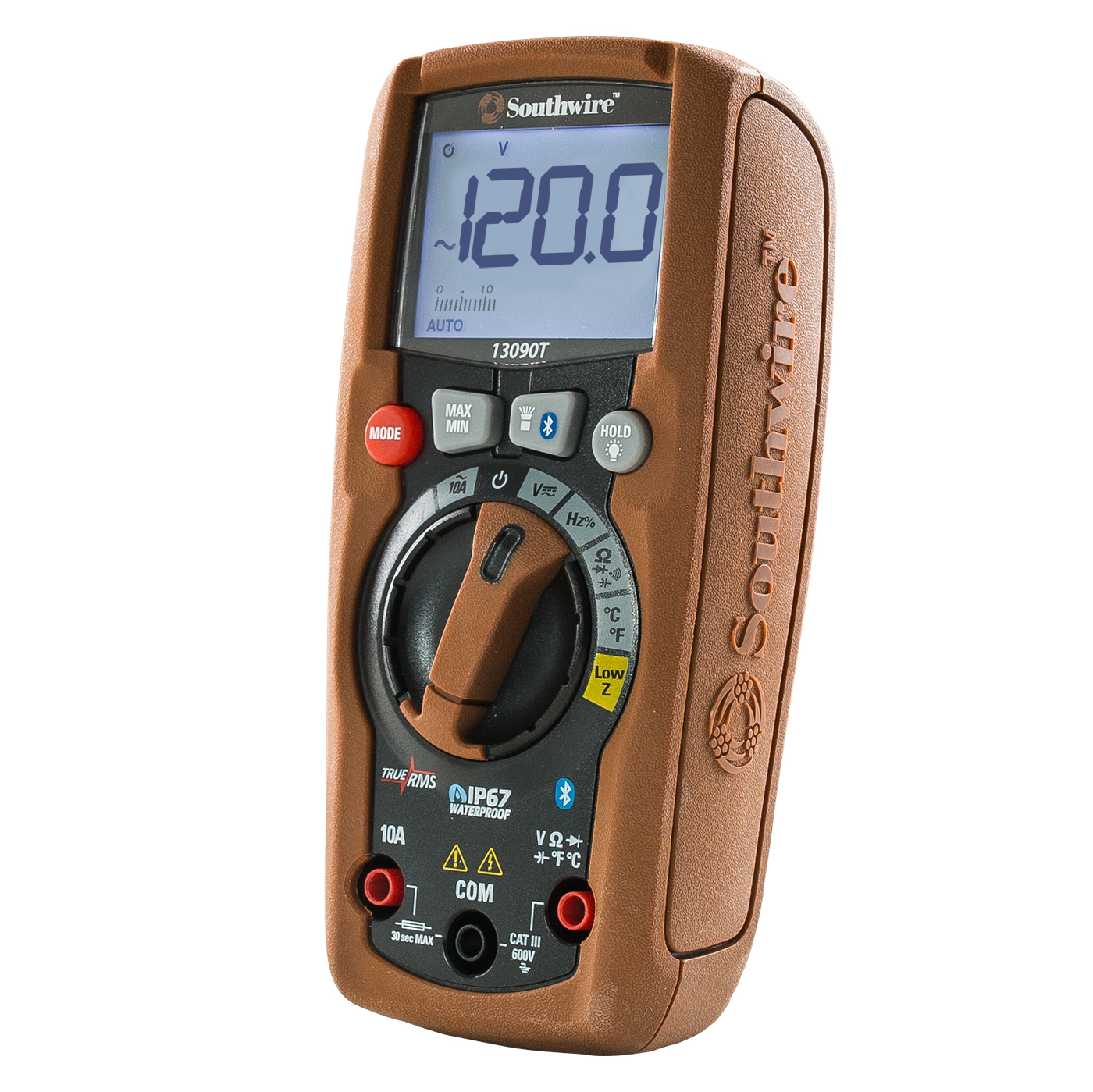 13090T ResidentialPRO TrueRMS Multimeter with MApp Mobile App and IP67 Waterproof/Dust Tight Housing, CAT lll 600V.