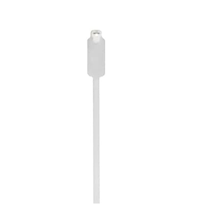 Identification Cable Tie, Natural Polyamide (Nylon 6.6) for Temperatures up to 85 Degrees Celsius (185 F) for Indoor Applications, UL/EN/CSA62275 Type 2/21S Rated for AH-2 Plenum and as a Flexible Cable and Conduit Support, Length of 185mm (7.3 Inches), Width of 4.8mm (0.19 Inches), Thickness of 1.3mm (0.05 Inches), Tensile Strength Rating of 220 Newtons (49 Pounds), Marking Pad Size of 12.7mm (0.50 Inches) x 26.99mm (1.1 Inches), Military Specified (MIL-SPEC MS3368-1-9)