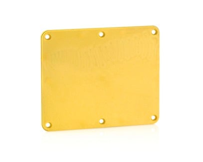 2-Gang, Blank Coverplate, Yellow