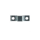 Cable Tie Metal Base for Deltec Strap, Zinc Plated Steel, Length of 48.4mm (1.90 Inches), Width of 14.3mm (0.56 Inch), Height of 7.1mm (0.28 Inch), Two Mounting Holes with a Diameter of 6.7mm (0.26 Inch)