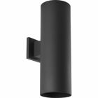 6 in uplight/downlight wall cylinders are ideal for a wide variety of interior and exterior applications including residential and commercial. The aluminum Cylinders offers a contemporary design with its sleek cylindrical form and elegant fade and chip resistant Black finish, perfect for today's inspired exteriors. With over 2,150 lumens both up and down the LED Cylinders unite performance, energy savings and safety benefits. Provides even illumination up and down. Specify P860046 top cover lens for use in wet locations.