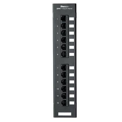 Punchdown Patch Panel, Cat 5e, Flat, 12 