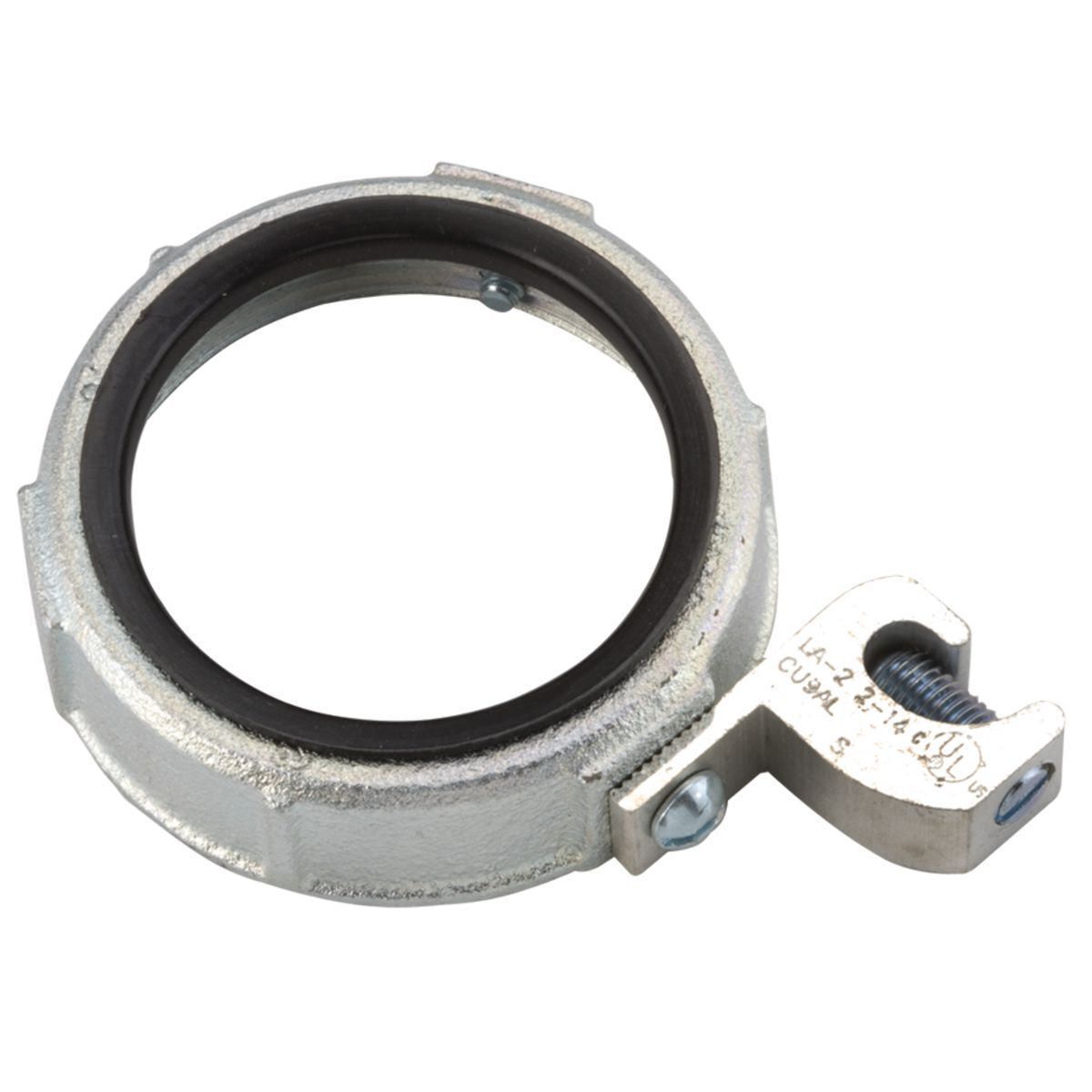 150 Degrees Insulated Grounding Bushings Lay-in Lug Malleable Iron,3-1/2 In.Trade Size