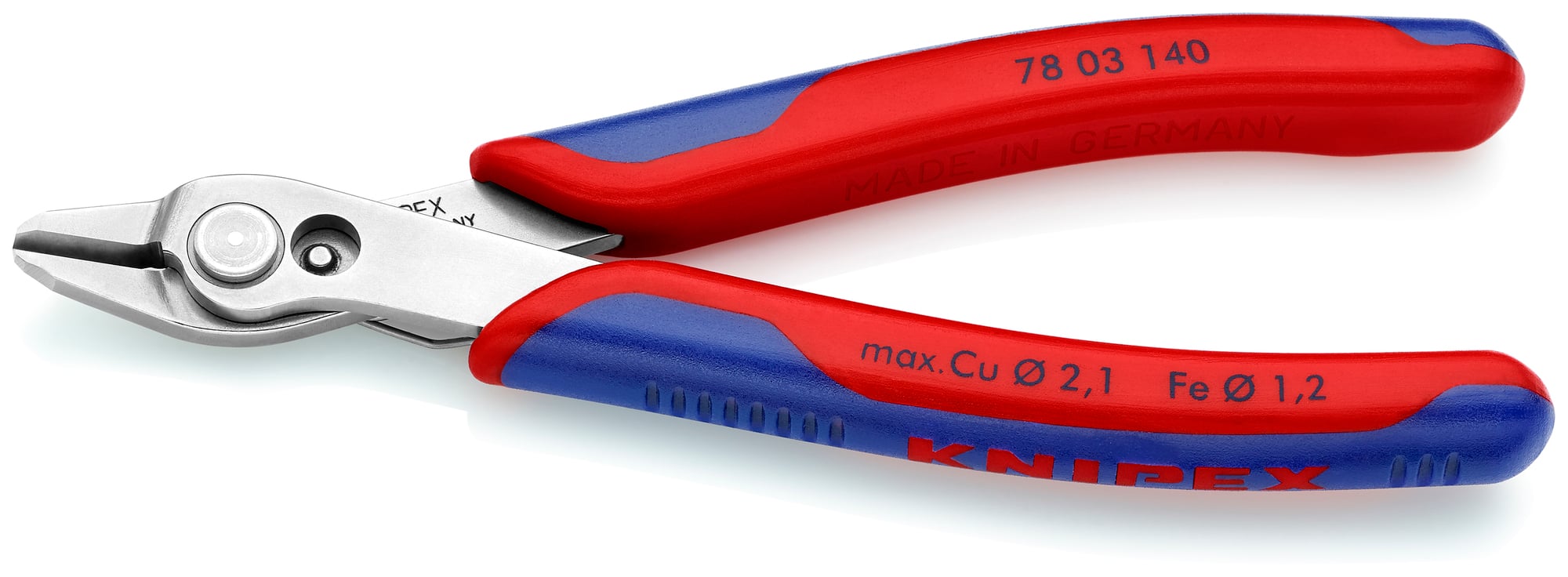 Electronics Super Knips XL, 5 1/2 in., Multi-Component, Polished, Flush Cut, Oval Head, Up to 1/16 in. Medium Wire, Bulk