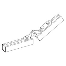 Eaton B-Line series adjustable fitting, 4.6875" H x 4.6875" L x 1.6250" W, Steel, DURA GREEN finish, Three hole adjustable hinge