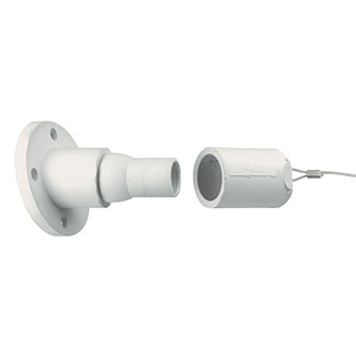 22 Series Single Pole 15 Degree Cam-Type, Ball Nose In-Line Threaded Female Panel Receptacle, 250-750MCM, 690 Amp Max, White