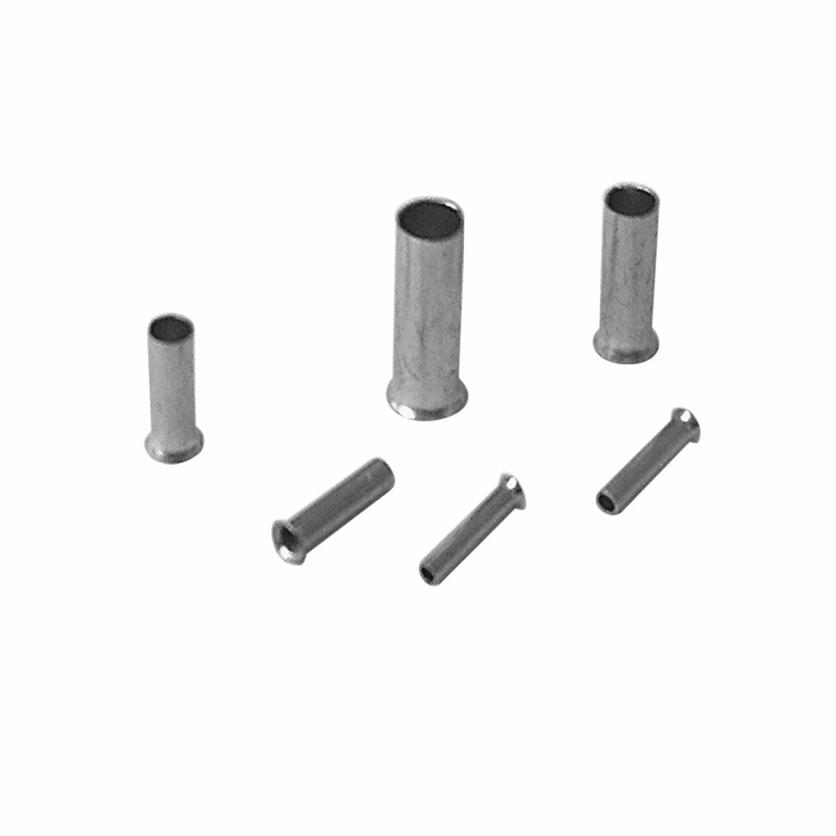 Cu Alloy Bare Ferrule, Smooth Funnel Entry, 4/0 AWG, 1.26" L, Seamless bbl, Tin Plated, For Use On Cu Cond.