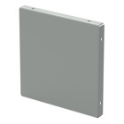 Closure Plate LayIn Wireway without knockouts, 3.00x3.00, Gray, Mild Steel