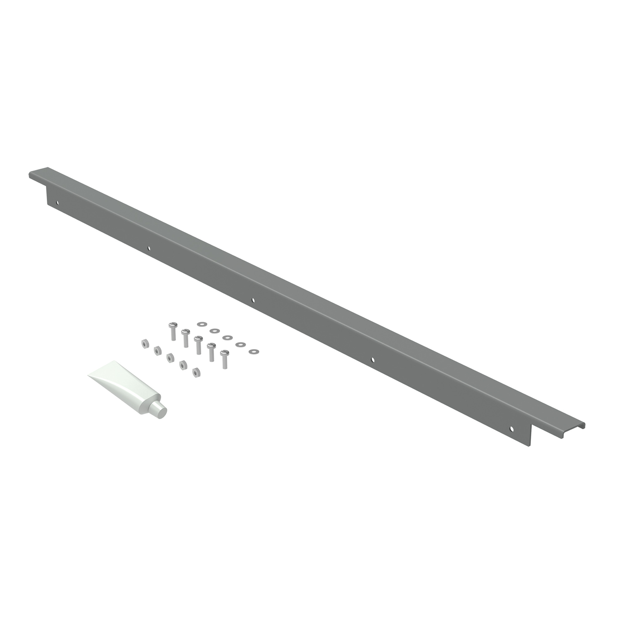 Drip Shield Kit for Type 12 Free-Stand with Concealed Hinges, fits B=48.00, Gray