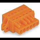 1-conductor female connector; CAGE CLAMP; 2.5 mm; Pin spacing 5.08 mm; 9-pole; clamping collar; 2,50 mm; orange