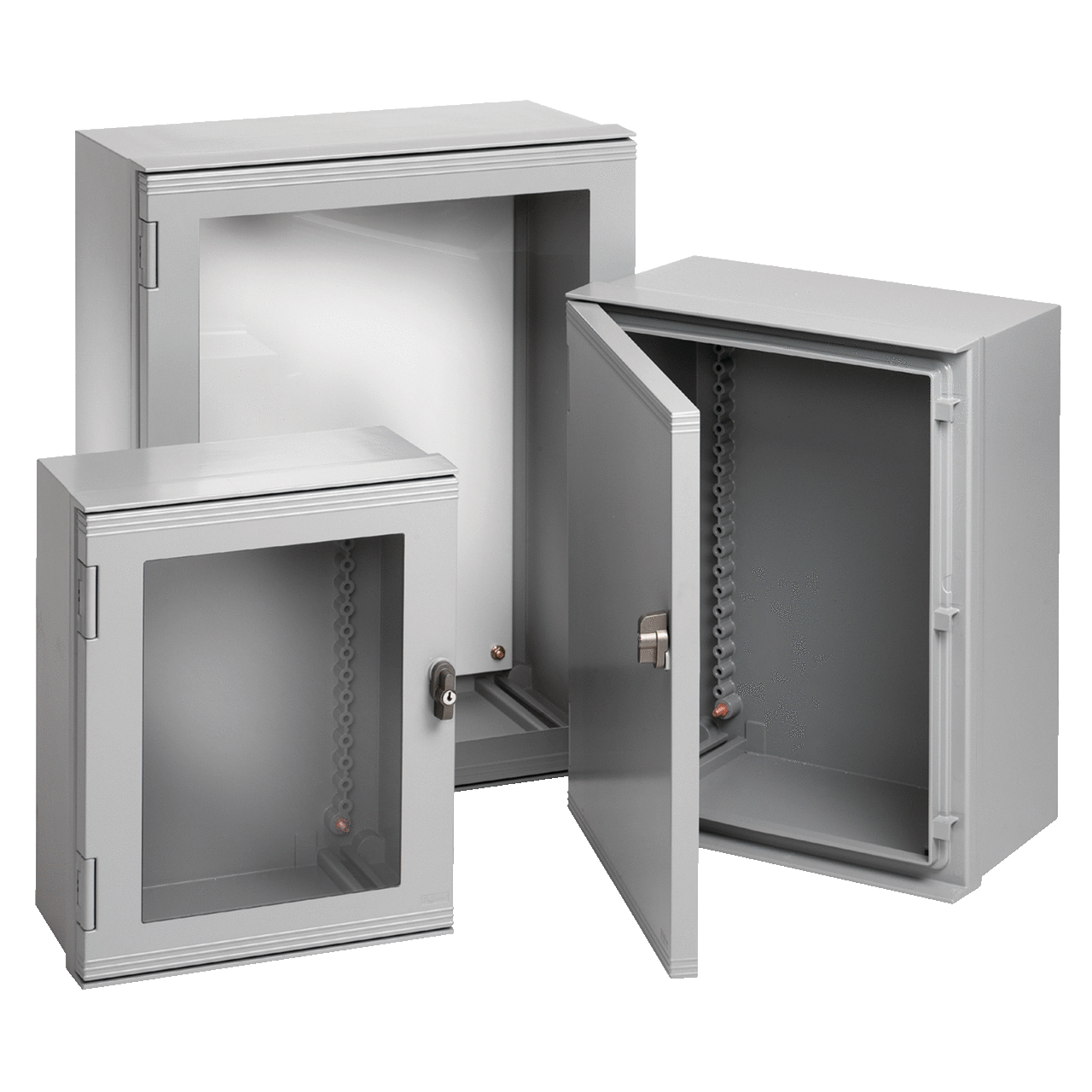 Ultrx Enclosure Window Door Type 4X, 1000x800x300mm, Lt Gray, Fiberglass