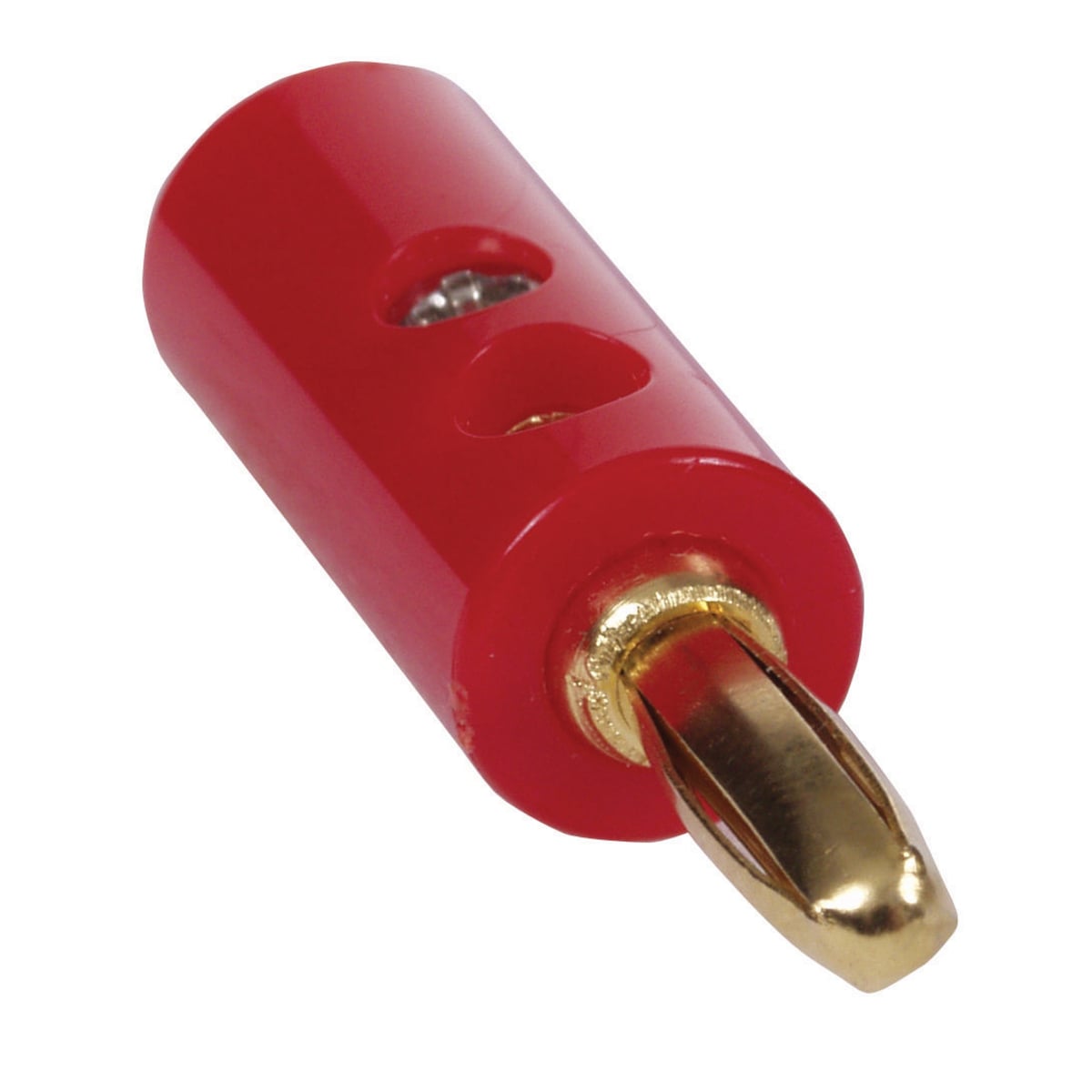 Snap-Fit, Banana Plug, Red, 10 Pack