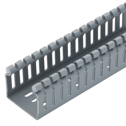 Slotted Hinged Duct,PVC,3X4X6FT,Light Gra