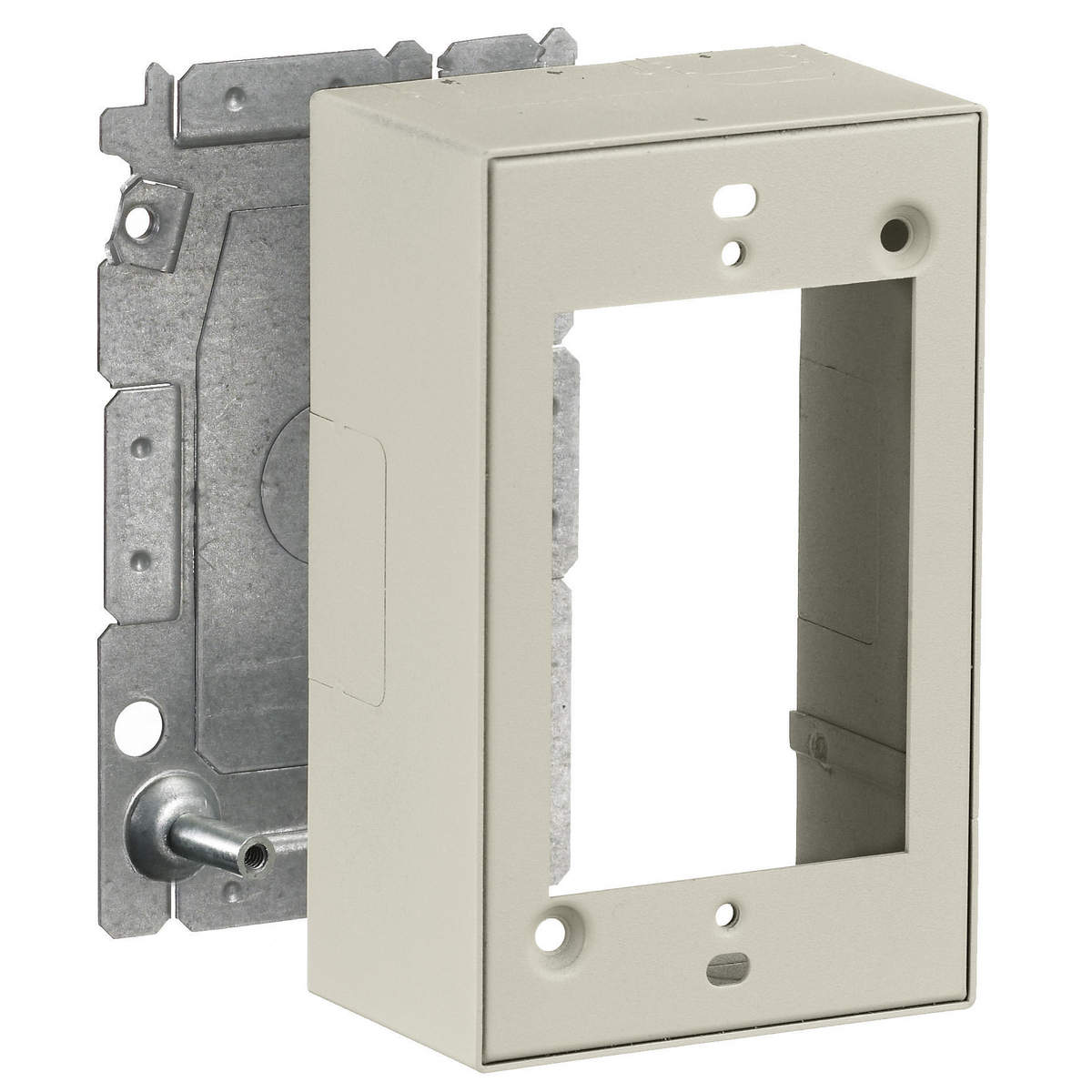 Metal Raceway, 1-Gang Device Box, HBL2000 Series, Ivory