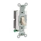 15 Amp, 120/277 Volt, Toggle Single-Pole Ac Quiet Switch, Commercial Grade, Grounding, Light Almond