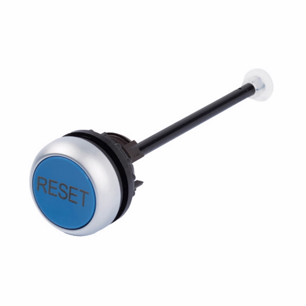 M22 Modular Pushbutton Through-the-Door Operator, 22.5 mm, Button, Button: Blue, Inscription: RESET/ GB14, IP67, IP69K, NEMA 4X, 21