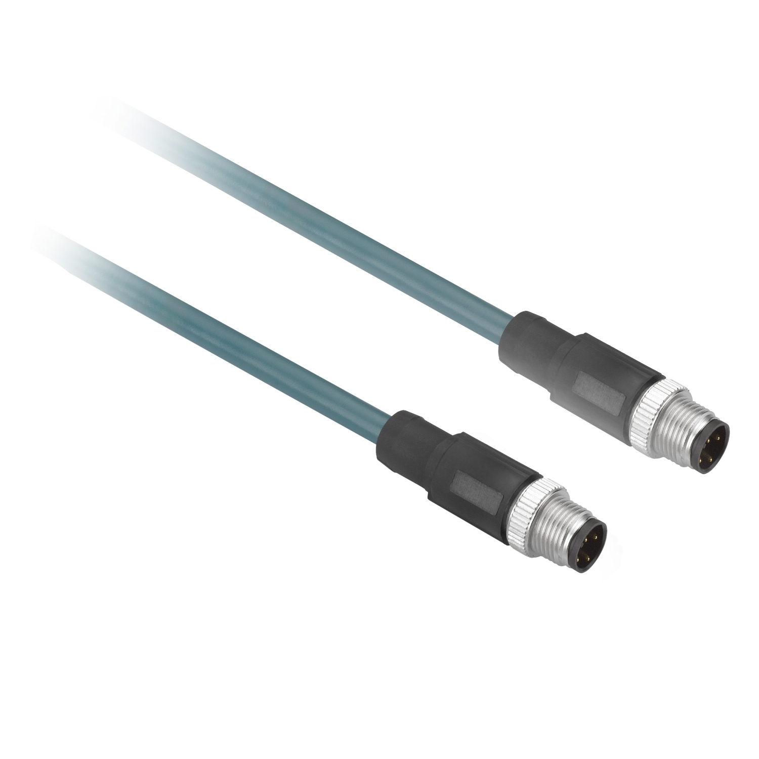 Ethernet copper cable, Radio frequency identification XG, M12/M12 D coded, 10 m