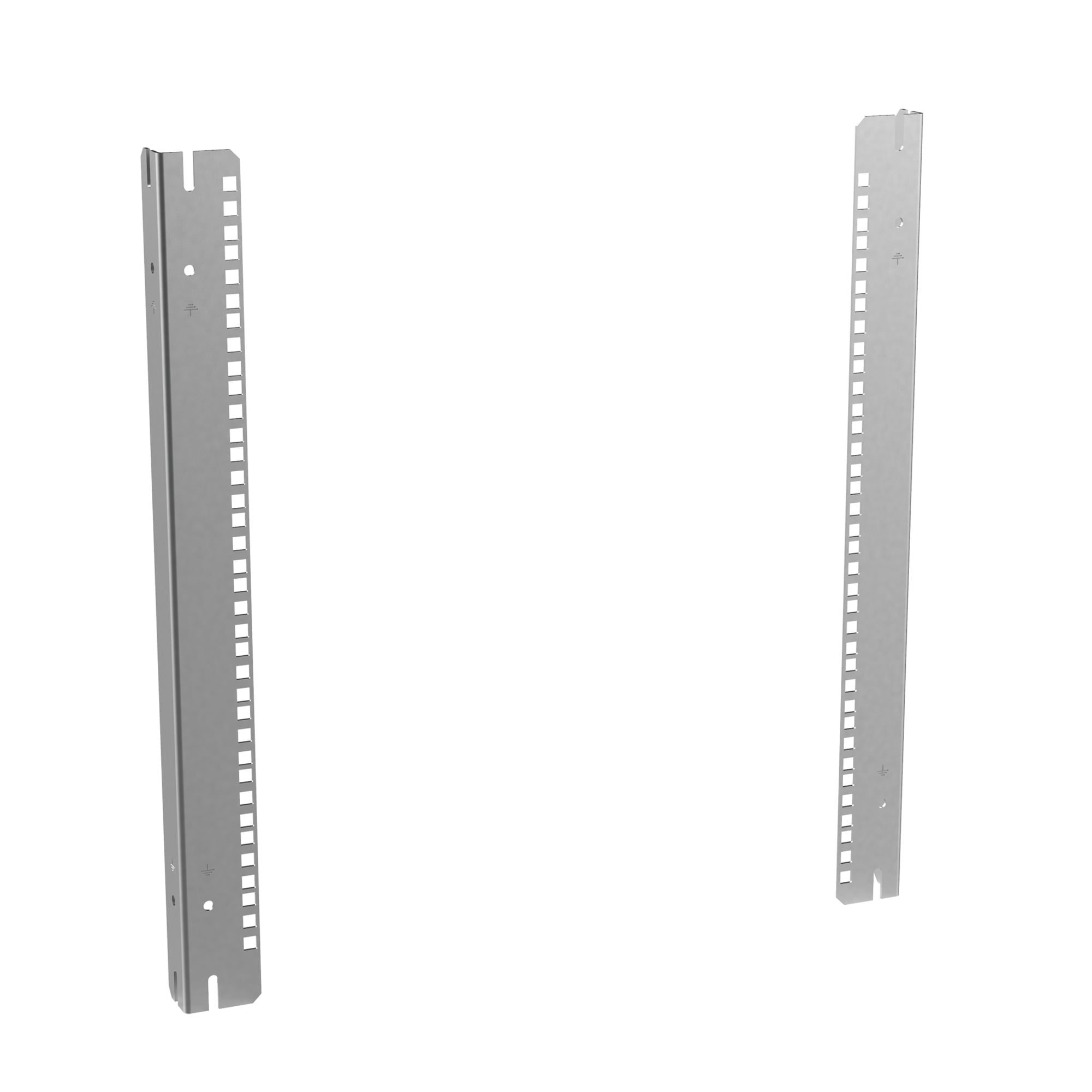 ComLine Rack Angles 12U, fits 600x600mm, Plated, Steel
