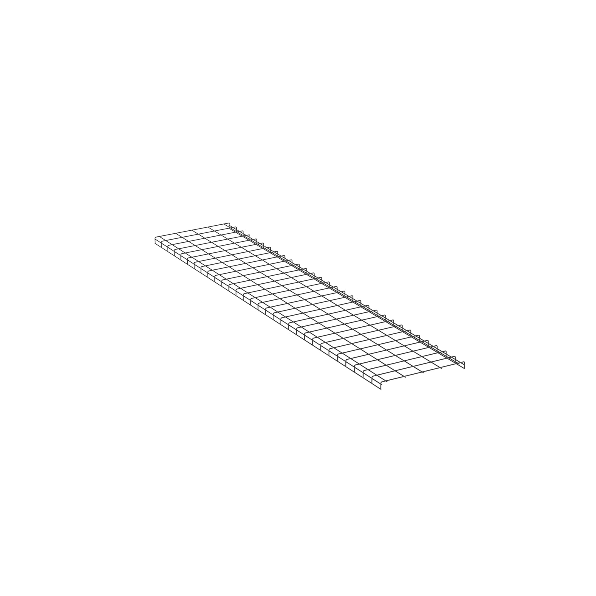 Wyr-Grid Pathway, 24IN W x 10FT L, Black P