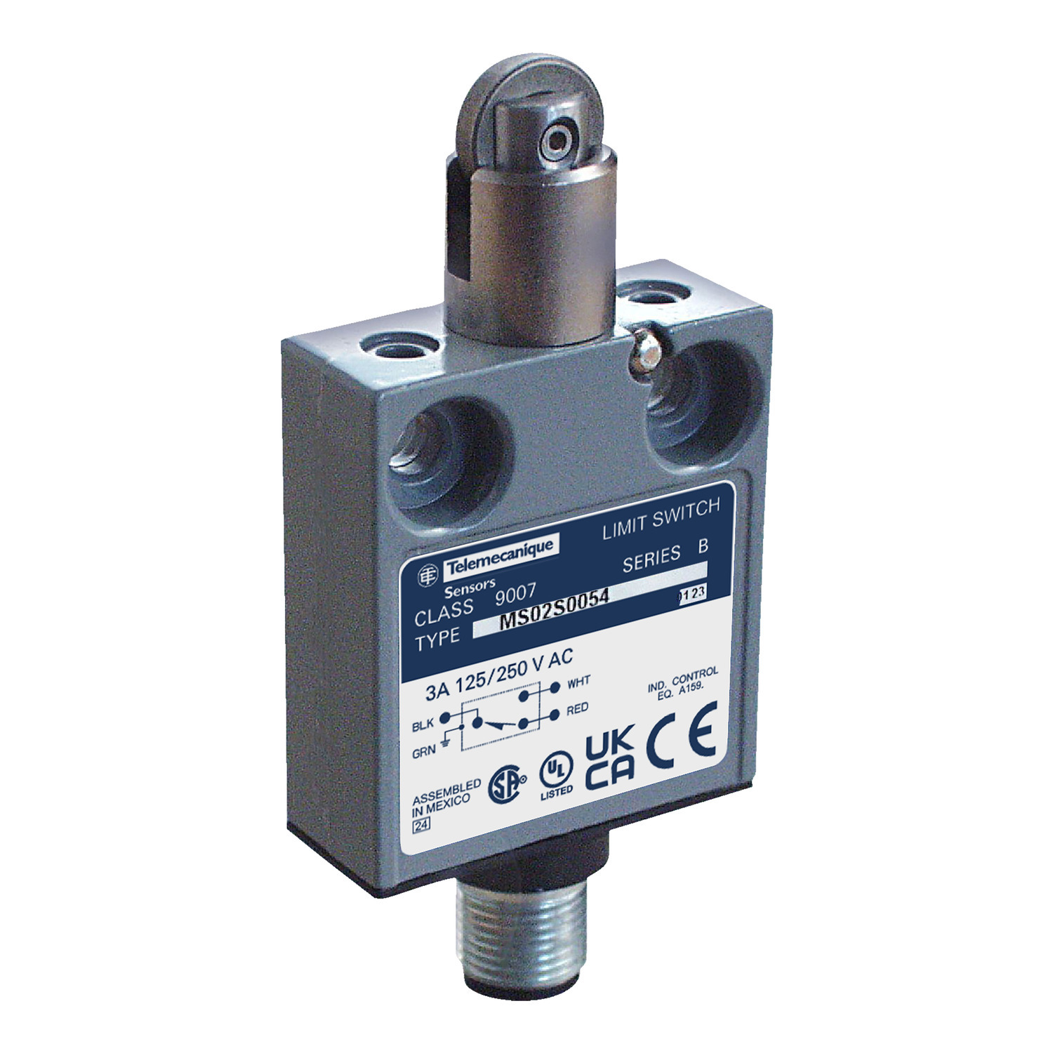 Limit switch, 9007, 240 VAC 3 amp ms +options