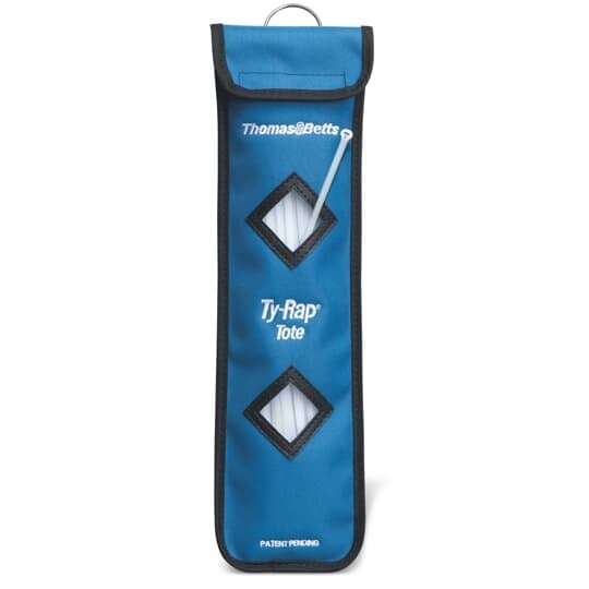 Polyester Cable Tie Dispenser for 279.4mm (11 Inch) and 355.6mm (14 Inch) Ties, Includes 1 Package of Cable Ties  -Cable Tie, Natural Polyamide (Nylon 6.6) for Temperatures up to 85 Degrees Celsius (185 F) for Indoor Applications, UL/EN/CSA62275 Type 2/21S Rated for AH-2 Plenum or as a Flexible Cable and Conduit Support, Length of 360.5mm (14.2 Inches), Width of 4.82mm (0.19 Inches), Thickness of 1.4mm (0.05 Inches), Tensile Strength Rating of 222 Newtons (50 Pounds)