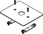 SINGLE BLANKING PLATE-3/4IN CON AL