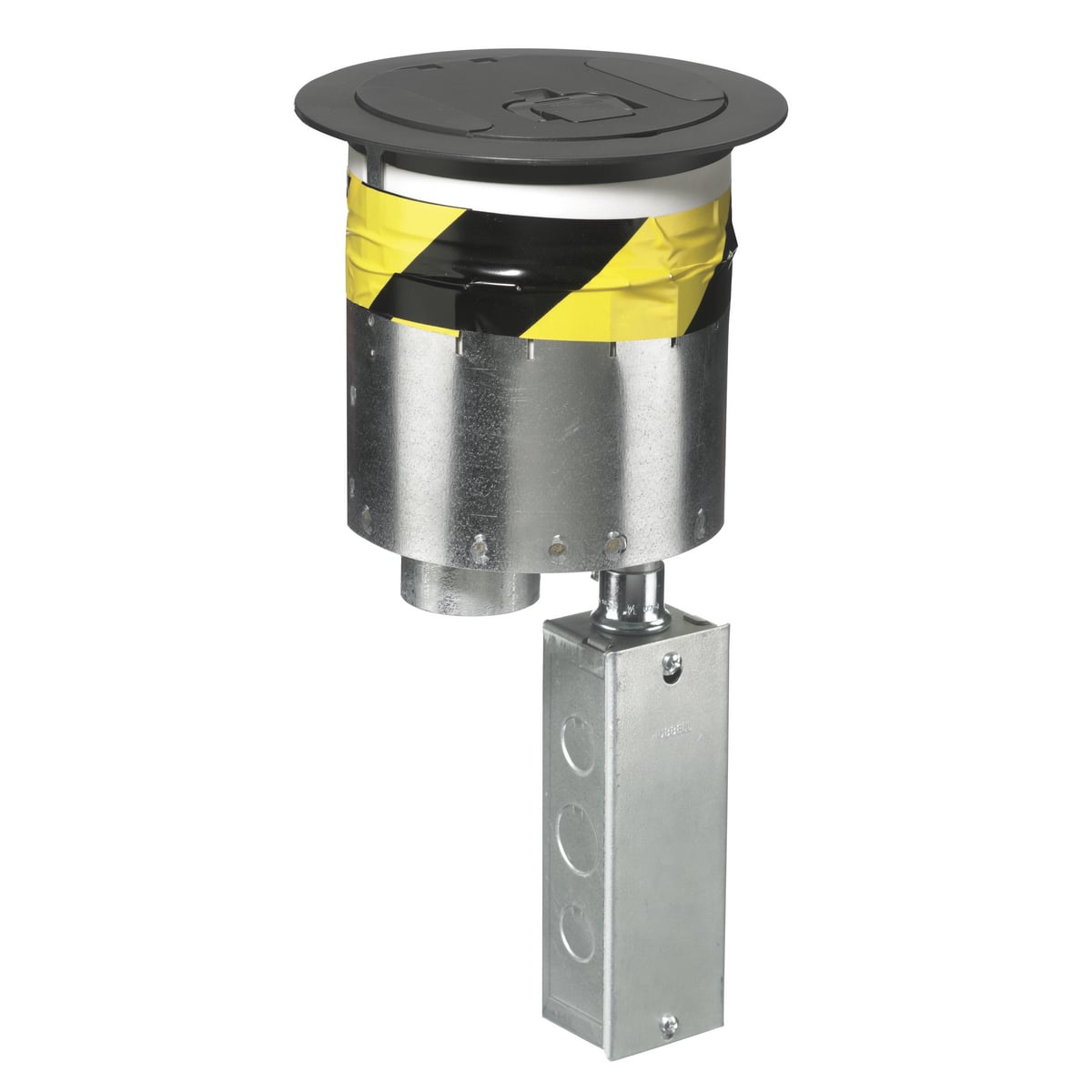 Fire Rated Poke Throughs, Recessed 6" Series, Kit, (1) S1R6PTFIT, No Subplates, (1) S1R6CVRBLK