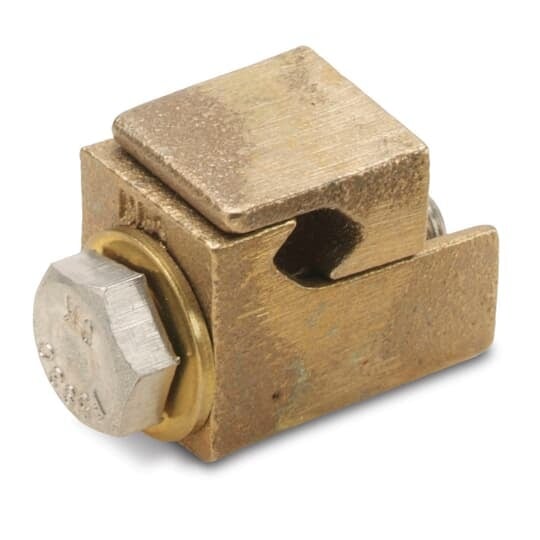 Bronze ViceLock Parallel Groove Connector for 2 Conductors Wire Range 8 Sol. To 4 Str.