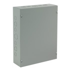 Screw-Cover Enclosure Type 1 with Knockouts, 12x8x4, Gray, Steel