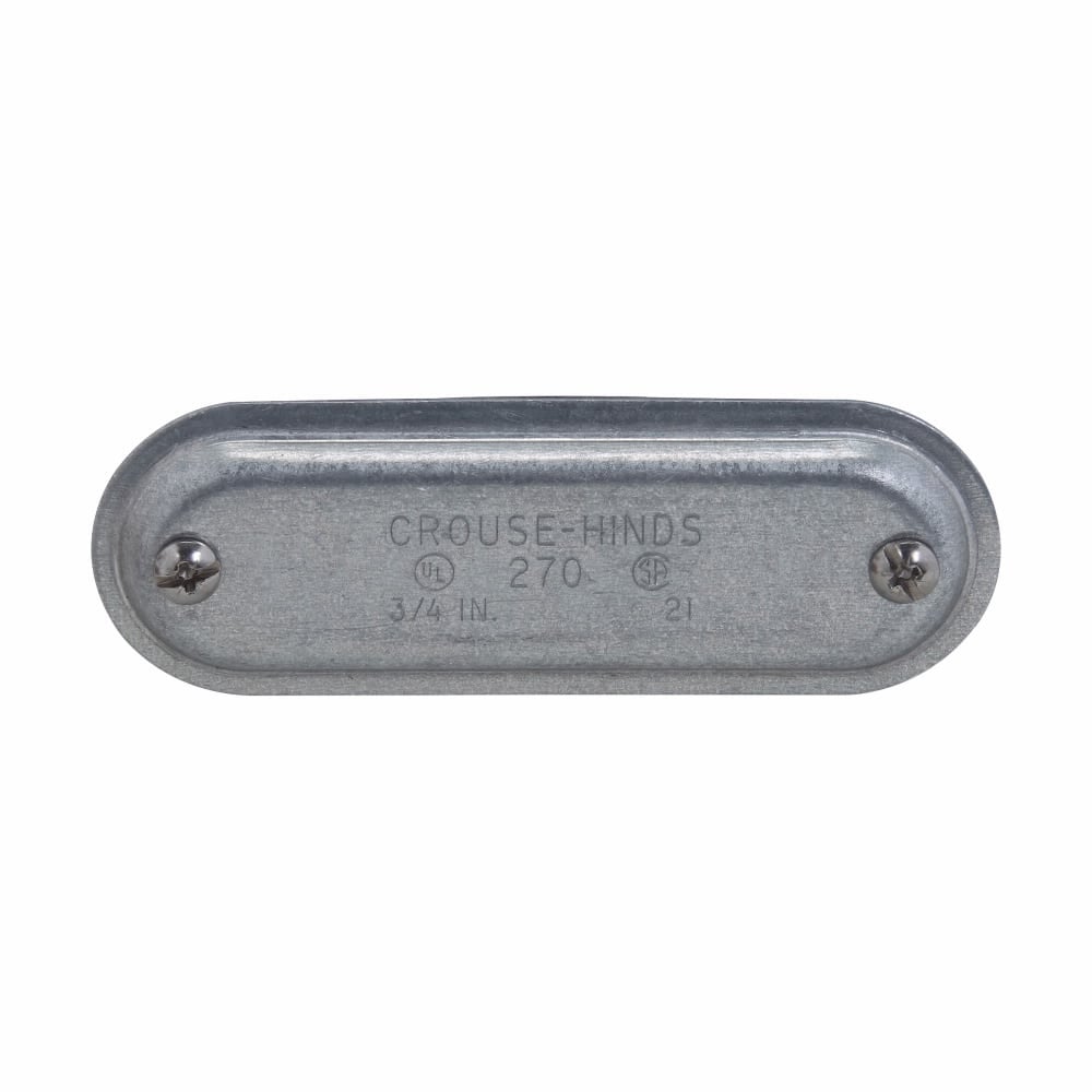 Eaton Crouse-Hinds series Condulet Form 7 wedge nut cover, Sheet steel, 1-1/2"