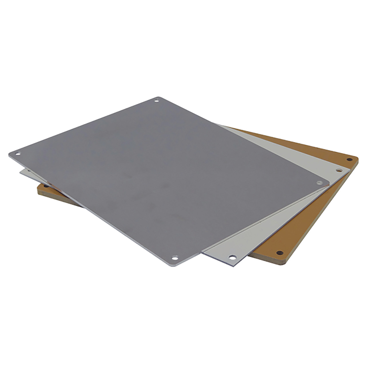 VJ Series Back Mounting Plate 16x14x0.38 Light Gray Mild Steel