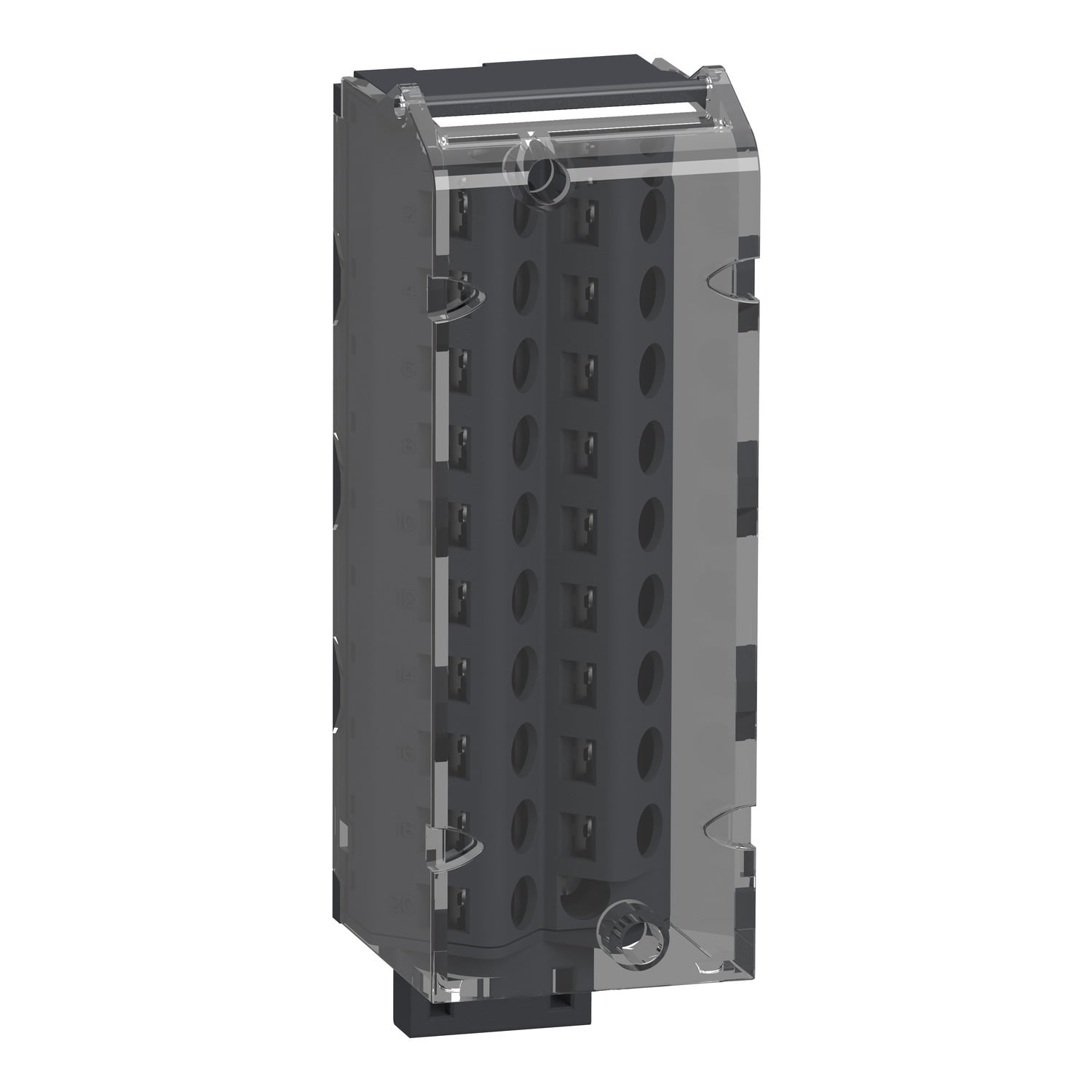 Modicon M340, removable screw clamp terminal block, 20 pins, 1 or 2 x 0.34 to 1.5 mm2