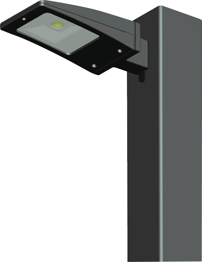 LED Area Light 13W, 5000k, LED with Square Pole Mount Adaptor, Bronze